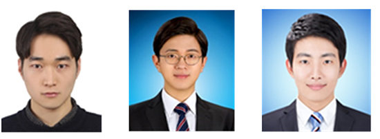 왼쪽부터 고려대 KU-KIST융합대학원 장성훈 박사과정, 함성길 통합과정, 고관진 통합과정