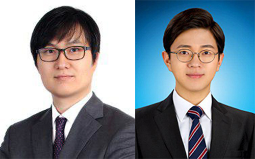 왕건욱 KU-KIST 융합대학원 교수(왼쪽, 교신저자), 함성길 학생(오른쪽, 제 1저자)